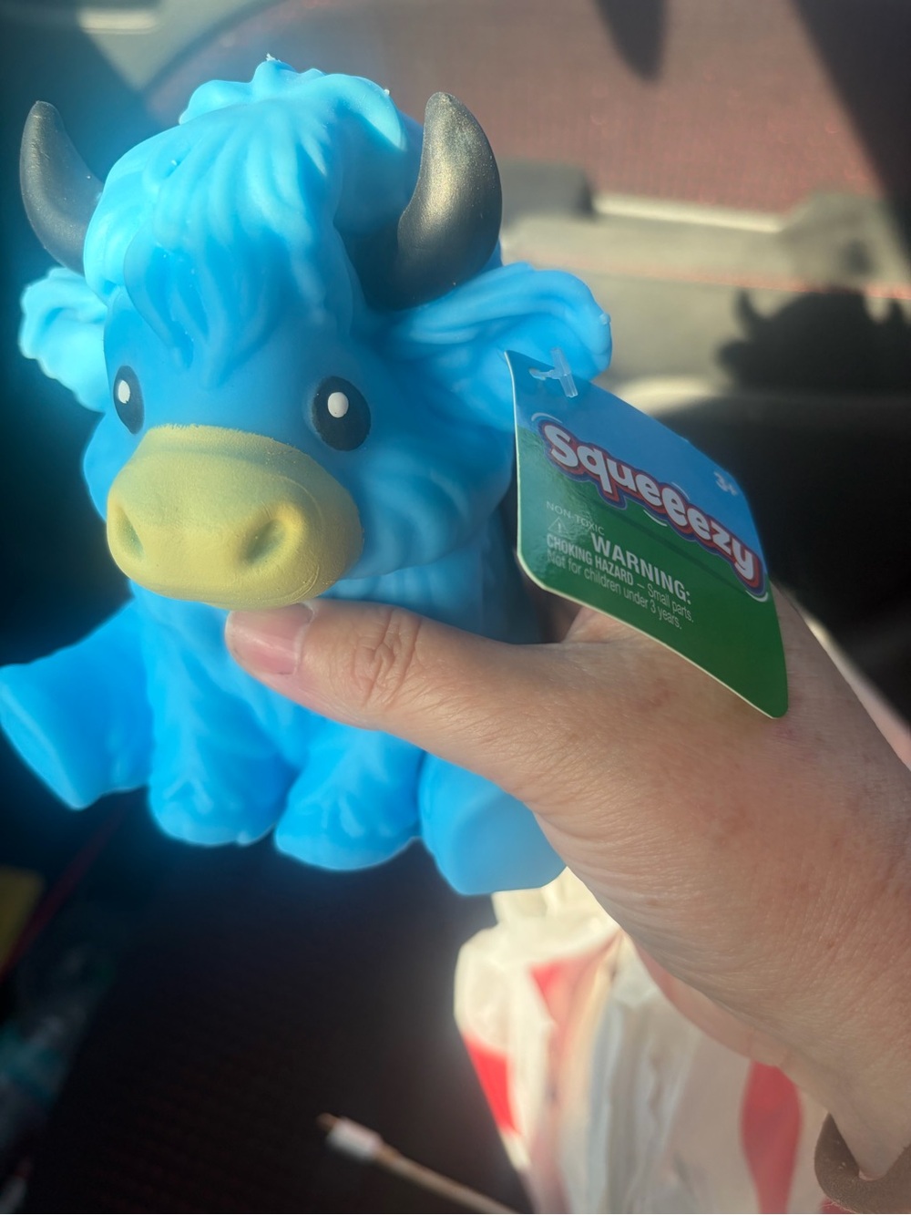Blue Highland Cow Squishy